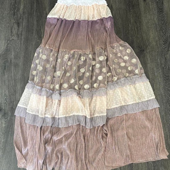 CHIO DI STEFANIAD LONG MAXI V- NECK DRESS size SM - Picture 8 of 8